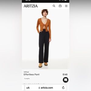 Aritzia: Wilfred Effortless Pants black size 00